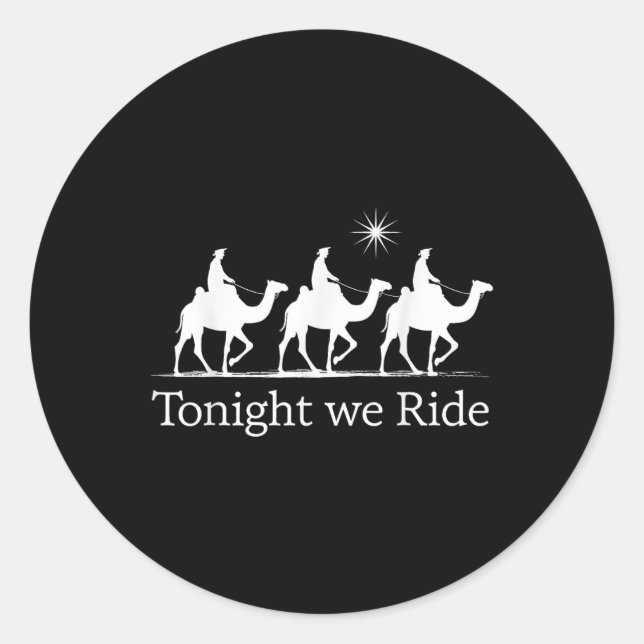 Epiphany Weihnachten Weisen Könige Heute Abend rei Runder Aufkleber (Vorderseite)