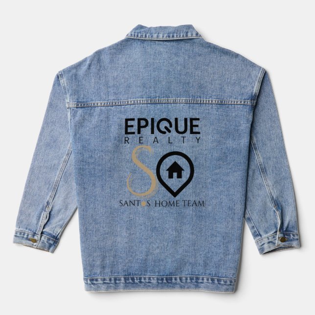 Epique Realty x Santos Zuhause Team Women's Denim  Jeansjacke (Rückseite)