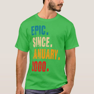 episch seit JANUAR 2000 Vintage Schenkung T-Shirt