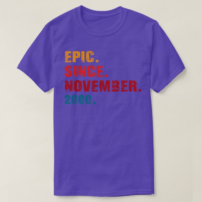 episch seit November 2000 T-Shirt (Design vorne)