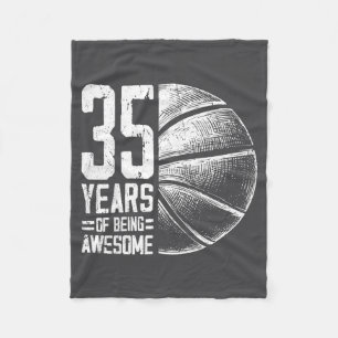 Epische alte Basketball-Jahre 35 Basketball 35. Sp Fleecedecke
