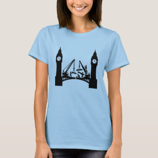 Epische Brückenkonstruktion zwischen Londoner Uhrt T-Shirt