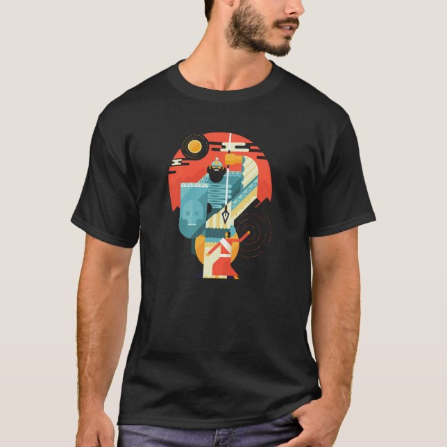 Epische christliche Bibel-Szene Davids und T-Shirt (Vorderseite)