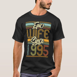 Epische Ehefrau Seit 1995 28 Jahr 28. Hochzeitssän T-Shirt