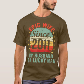 Epische Ehefrau seit 2011 mein Mann ist ein glückl T-Shirt