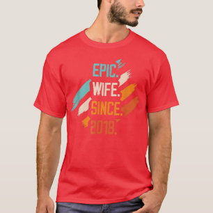 Epische Ehefrau seit 2018 Ehepaar Relati T-Shirt