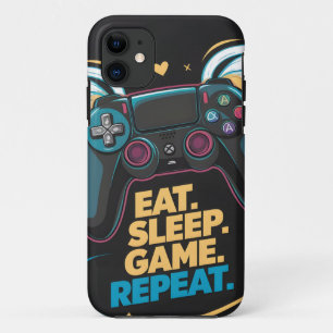 Epische Gaming-Ausrüstung. Essen. Schlafen. Spiel Case-Mate iPhone Hülle