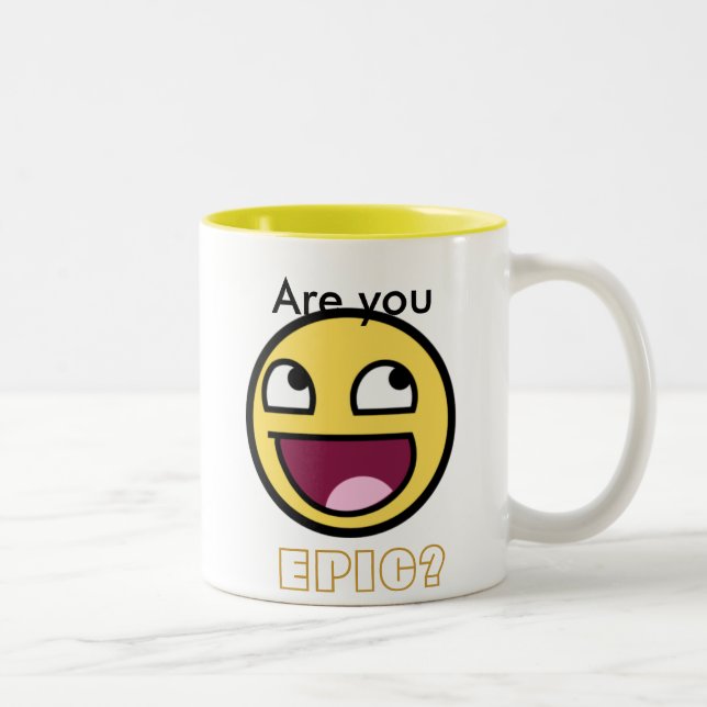 Epische Gesichts-Tasse Zweifarbige Tasse (Rechts)