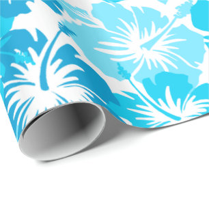 Epische Hibiskus-Blumen-Hawaiian-Camouflage Geschenkpapier