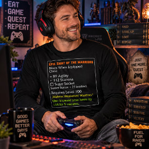 Epische Krieger-Shirt mit lustigem RPG-Gamer-Humor Tri-Blend Shirt