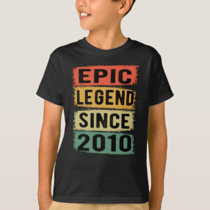 Epische Legende seit 2010 Vintage 2010 Geburtstags T-Shirt