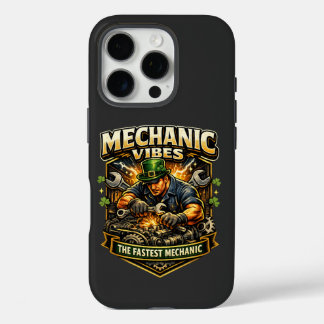 Epische Mechaniker Stimmung – Mächtige Auto-Mechan iPhone 16 Pro Hülle