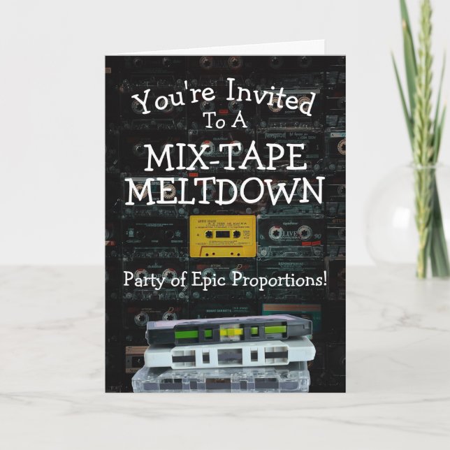 Epische Party Einladung für das Meltdown des MixTa (Vorderseite)