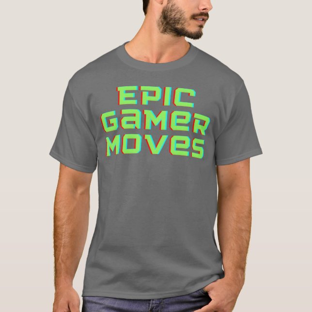 Epische Spielzüge Gaming lustig T-Shirt (Vorderseite)