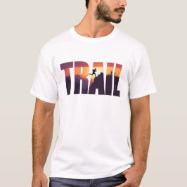 Epische TRAIL Berg-Silhouetten-Grafiken T-Shirt