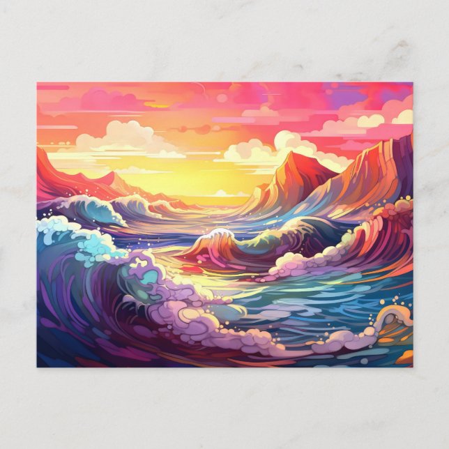 Epische Waves 3 Postkarte (Vorderseite)