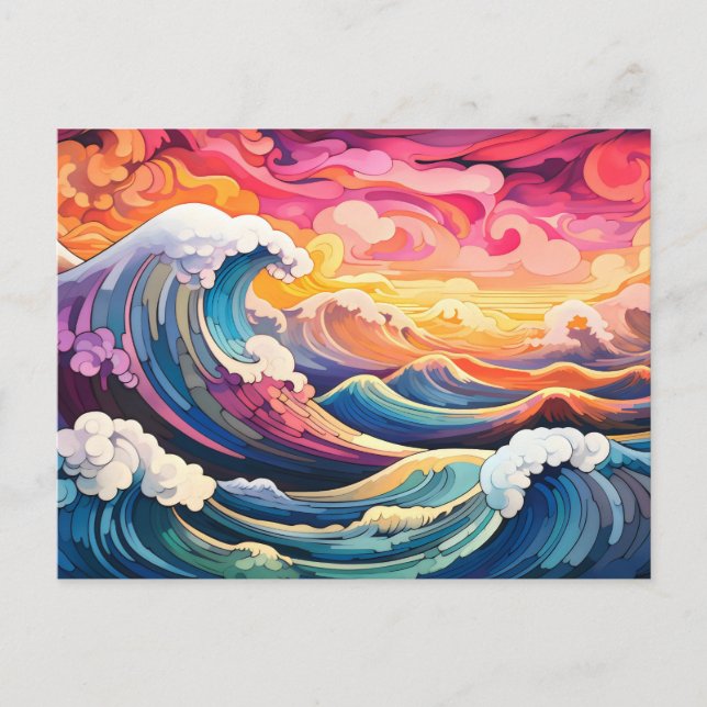 Epische Wellen 10 Postkarte (Vorderseite)
