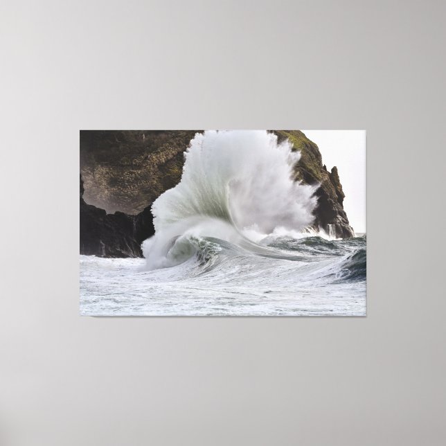 Epische Wellen bei Cape Enttäuschung, WA-Staat Leinwanddruck (Vorderseite)