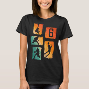 Epischer Basketball Basketball 6 6. Alter Spieler T-Shirt