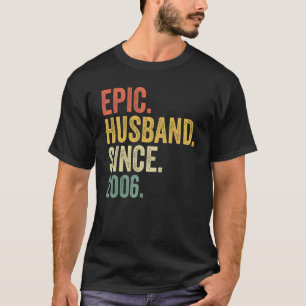 Epischer Ehemann Seit 2006 17 Jahre 17. Hochzeitst T-Shirt