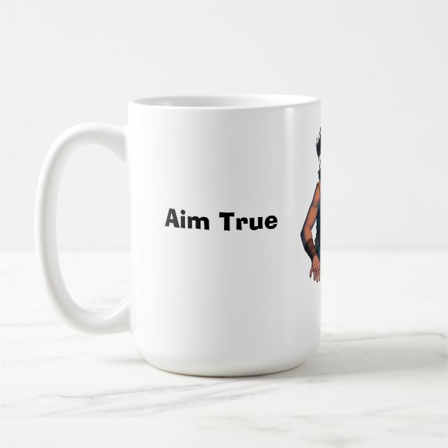 Epischer Fantasy-Krieger-Bogenschütze – Ancient He Kaffeetasse (Links)