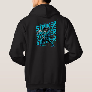 Epischer Fußball-Samurai-Katze - Cooler Gamer und Hoodie