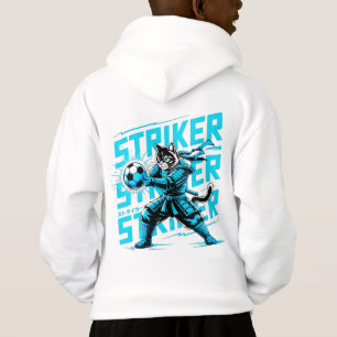 Epischer Fußball-Samurai-Katze - Cooler Gamer und  Hoodie