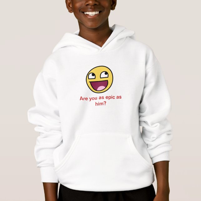 epischer Gesicht Hoodie (Vorderseite)