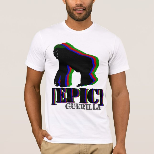 Epischer Guerilla-Gorilla T-Shirt (Vorderseite)