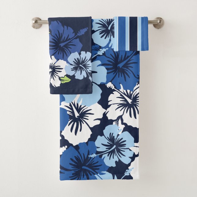 Epischer Hibiskus-hawaiische Badhandtuch Set (Insitu)