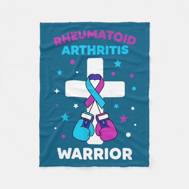 Epischer Rheumatoid-Krieger Arthritis-Bewusstsein Fleecedecke (Vorderseite)