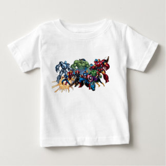 Epischer Showdown: Rächer gegen feindliche Soldate Baby T-shirt