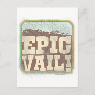 Epischer Vail Postkarte