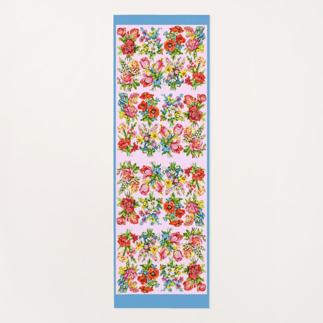 episches Blume Yogamatte (Vorderseite)