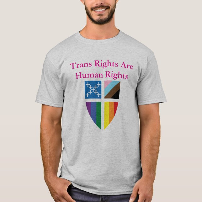 Episcopal Trans Rights Are Human Rights  T-Shirt (Vorderseite)