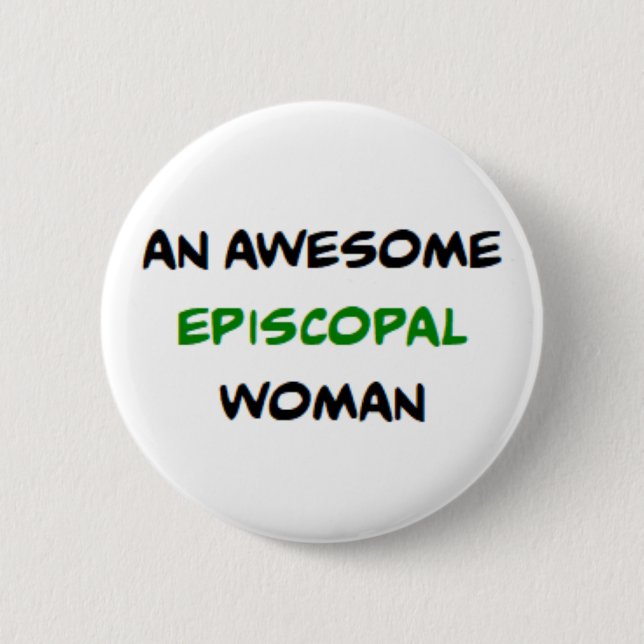 episkopale Frau, großartig Button (Vorderseite)