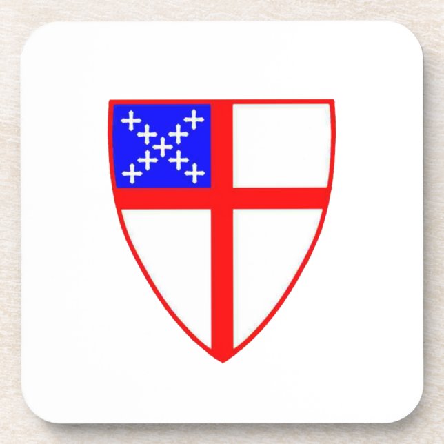 Episkopales Schild Getränkeuntersetzer (Vorderseite)