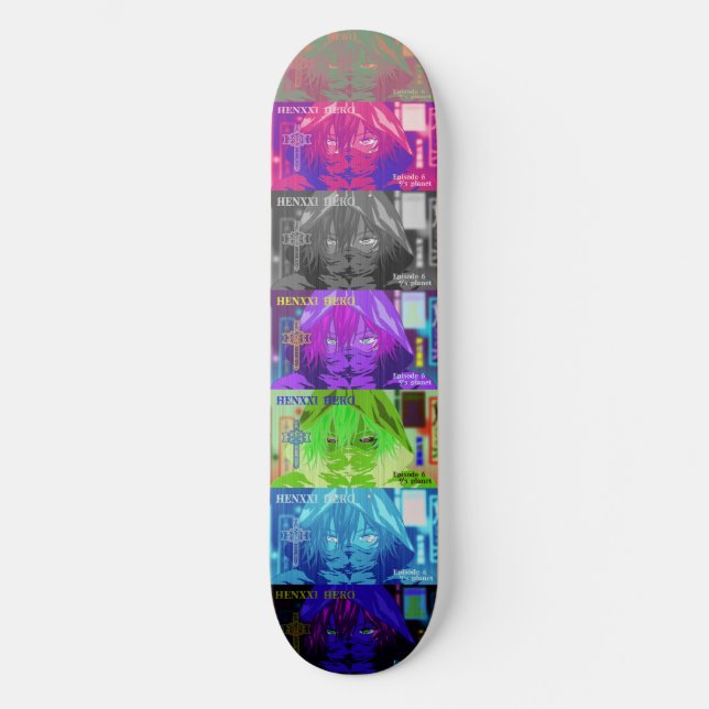 Episode6 9's planet / 7color skateboard (Vorderseite)