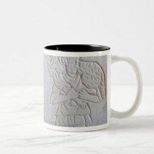 Epitaph mit einer Entlastung von der gute Hirte Zweifarbige Tasse