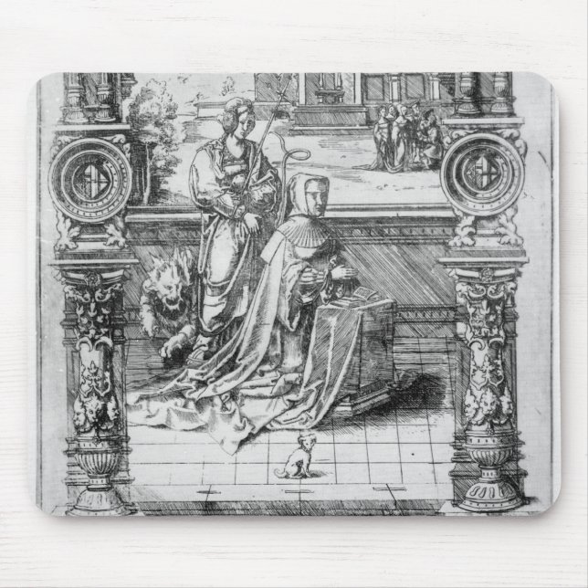 Epitaph von Margaret von Österreich Mousepad (Vorne)