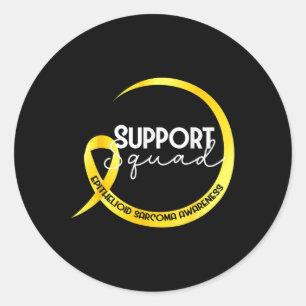Epithelioid Sarcoma Awareness Yellow Ribbon Supple Runder Aufkleber