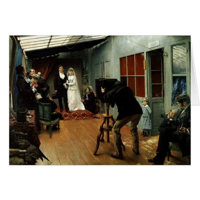 Épousant au photographe, 1878-9 (Devant horizontal)