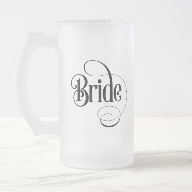 Épouse (conception 2) Vitre givrée Mug (Gauche)