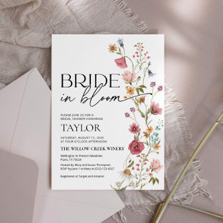 Épouse en fleur | Invitation de douche nuptiale