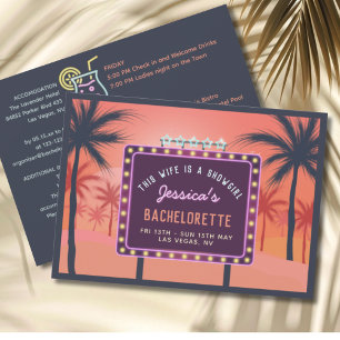 Épouse est une invitation rétro de Bachelorette Sh