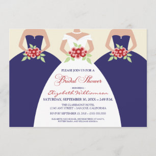 Épouse et demoiselles d'honneur Invitation Fête de