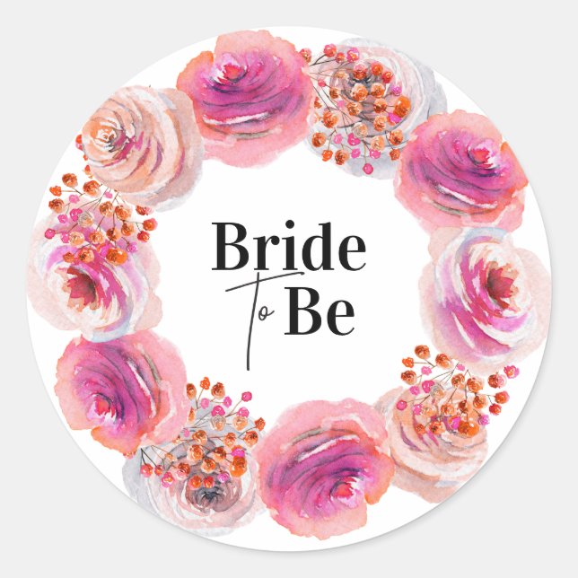Épouse pour être Fête des mariées Sticker brillant (Devant)