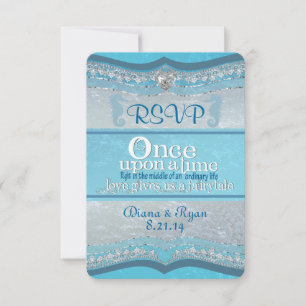 Épouser il était une fois des cartes de RSVP
