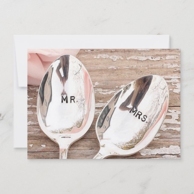 épouser la carte d'invitation ou d'acceptation (Devant)