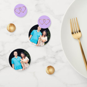 Épouser les confettis orientés de photo